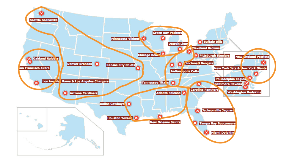 NFL Map